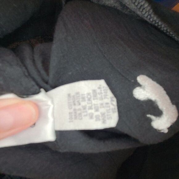 Vintage The Disney Catalog Black Crepe Button Down Top Mickey Mouse Size S/M - Picture 2 of 7